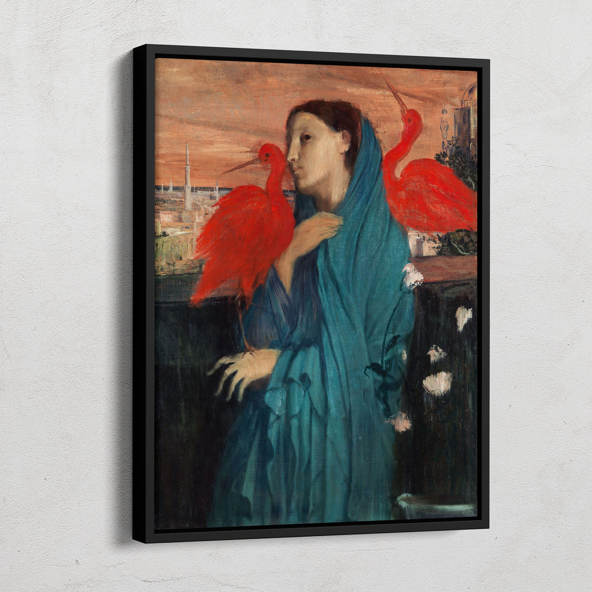 Young Woman with Ibis - Edgar Degas