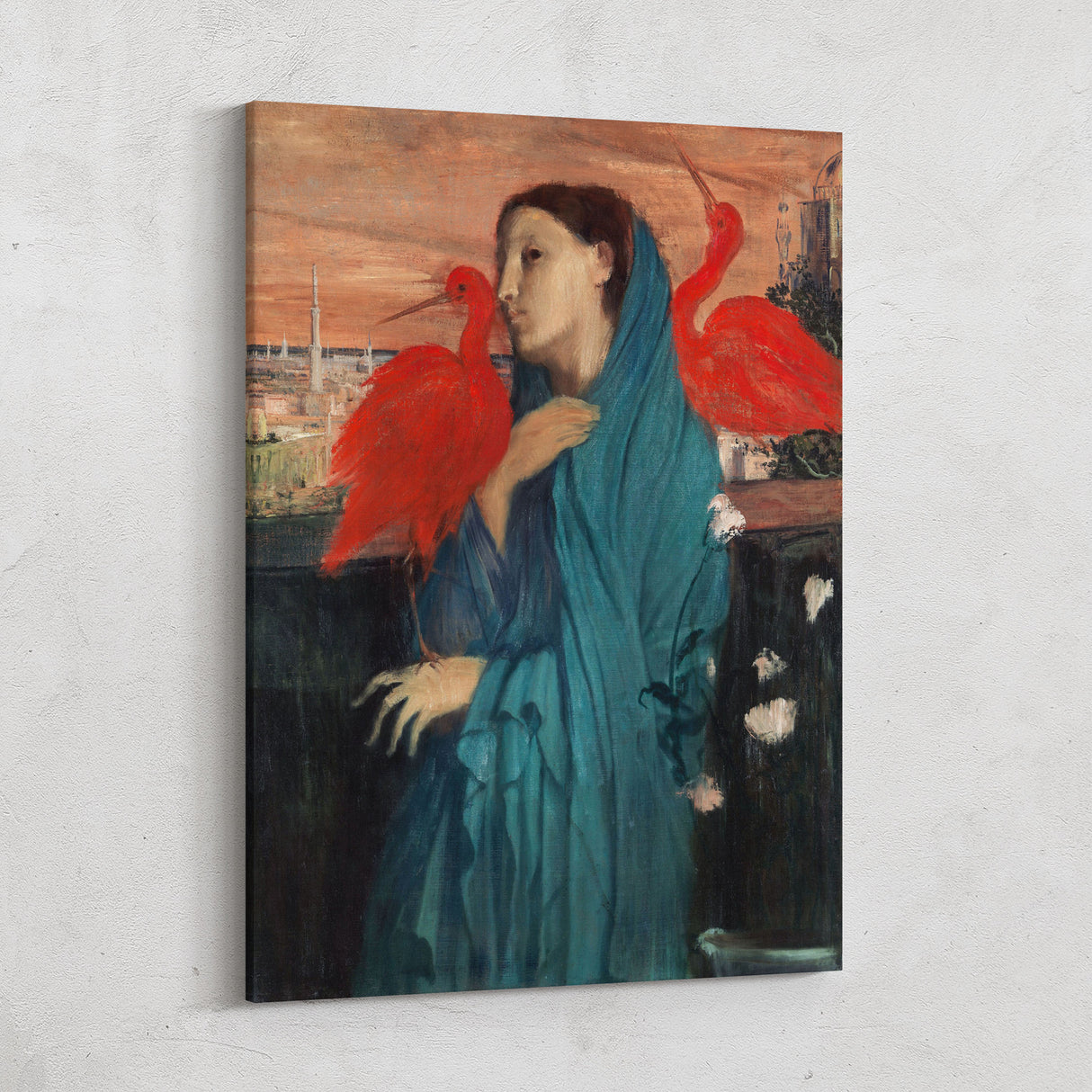 Young Woman with Ibis - Edgar Degas