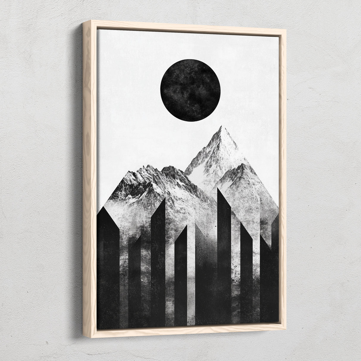 Eclipse Over Peaks