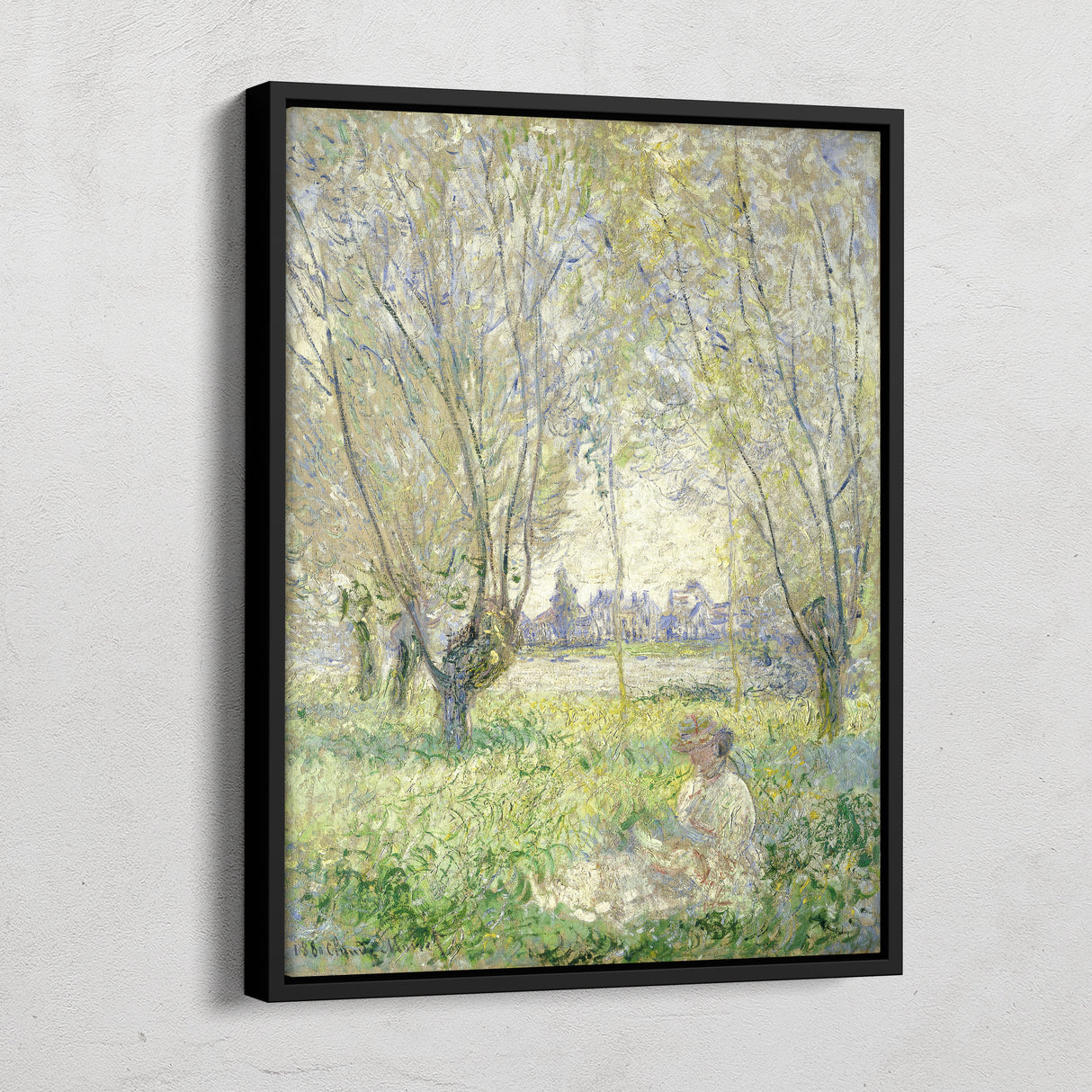 Woman Seated Under the Willows - Claude Monet