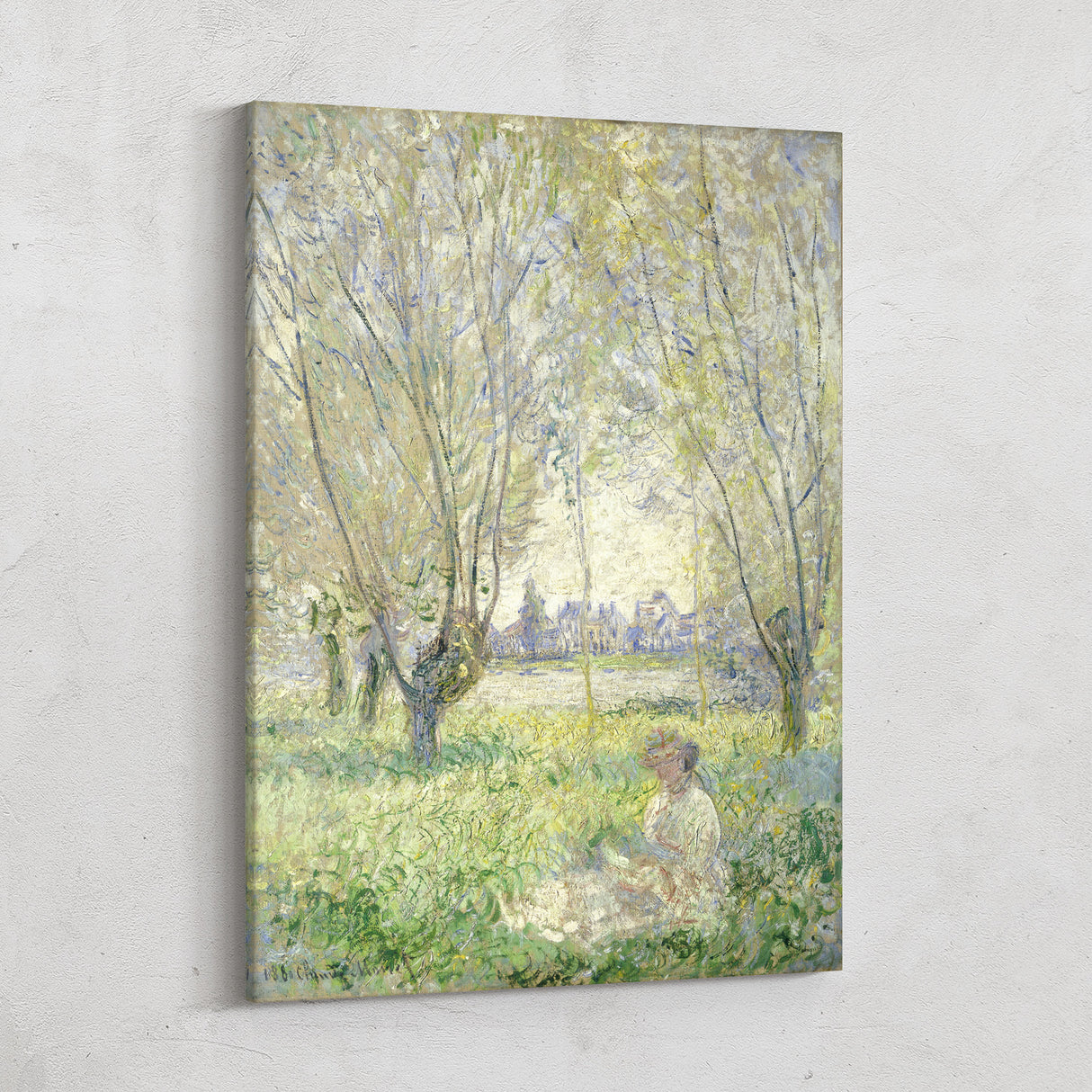 Woman Seated Under the Willows - Claude Monet
