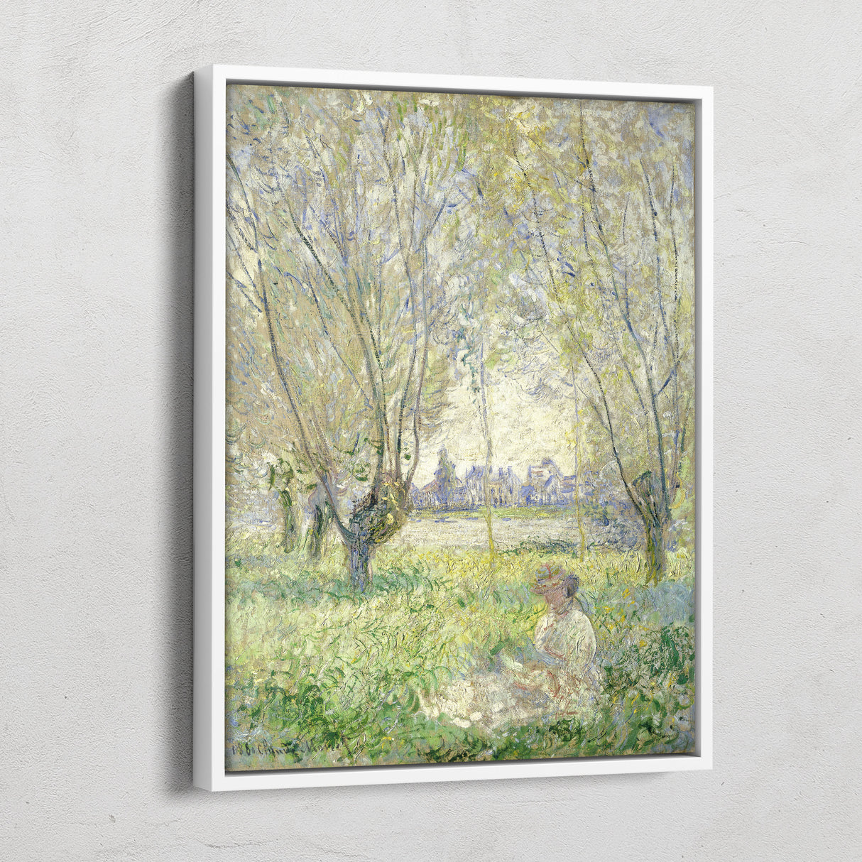 Woman Seated Under the Willows - Claude Monet