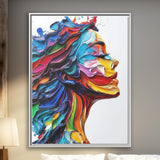 Psychedelic Silhouette - Framed Canvas