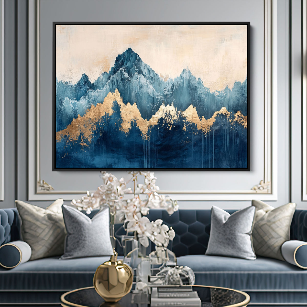 Celestial Ridge – Mountain Wall Art Canvas Print – Cozy Art Nest