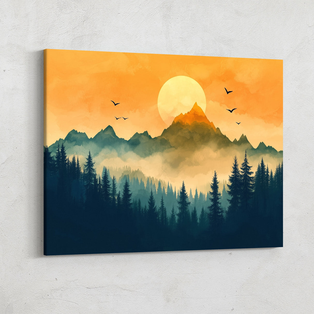 Golden Peaks At Dawn