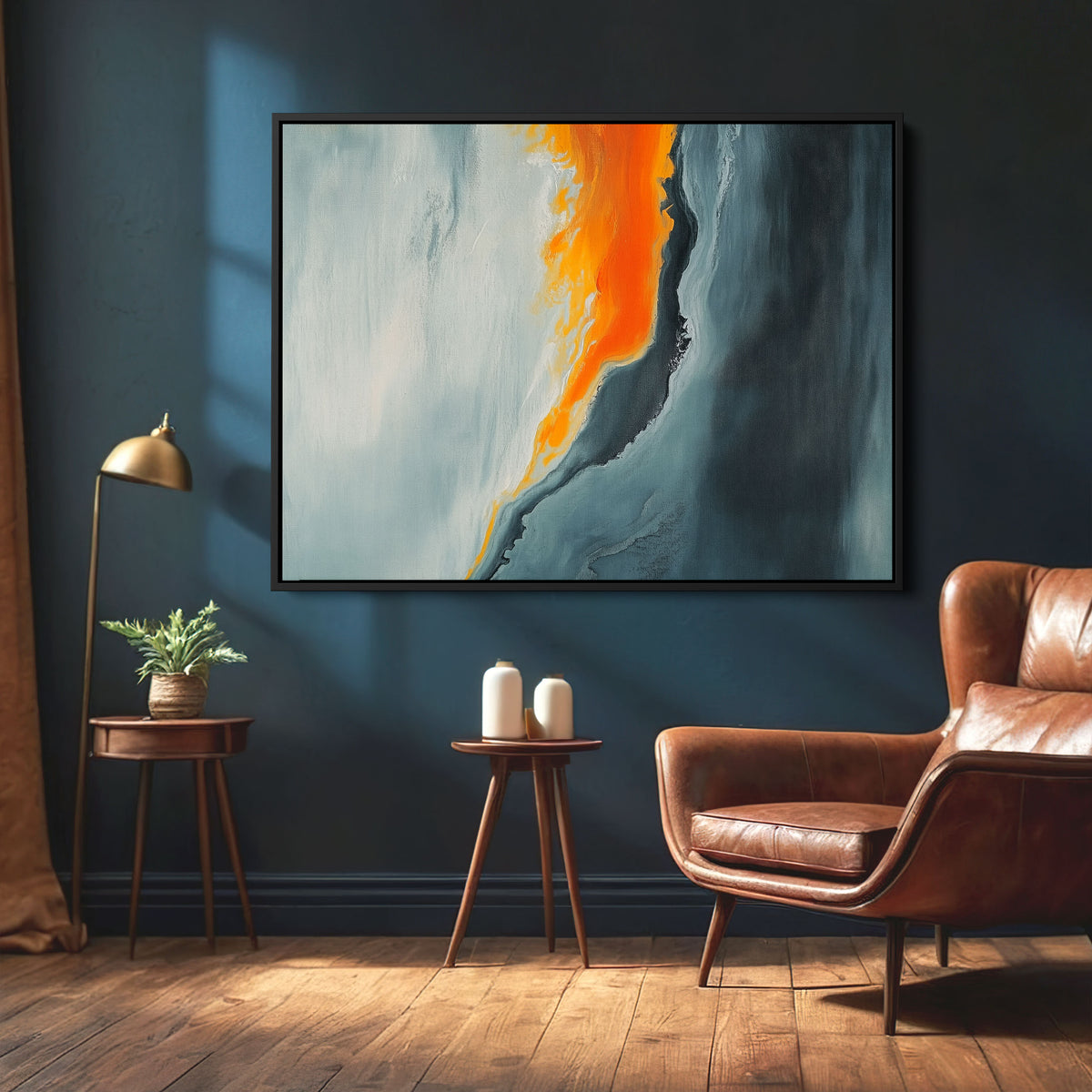 Molten Divide – Abstract Contemporary Art – Cozy Art Nest