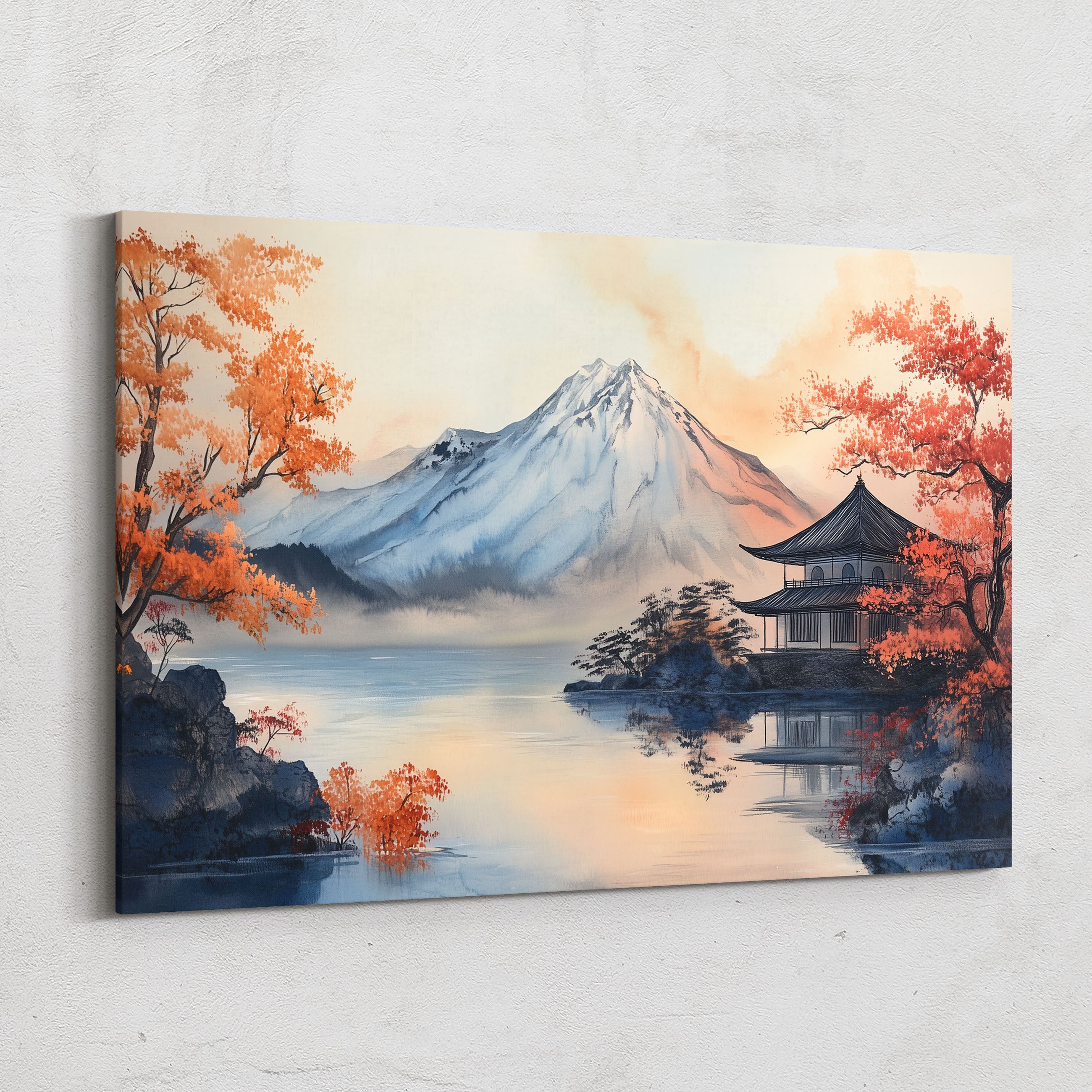 Serenity of Fuji – Japanese-Inspired Mountain Wall Art